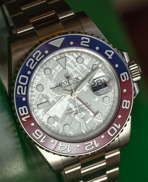 rolex day date white gold meteorite dial|rolex meteorite 126719blro.